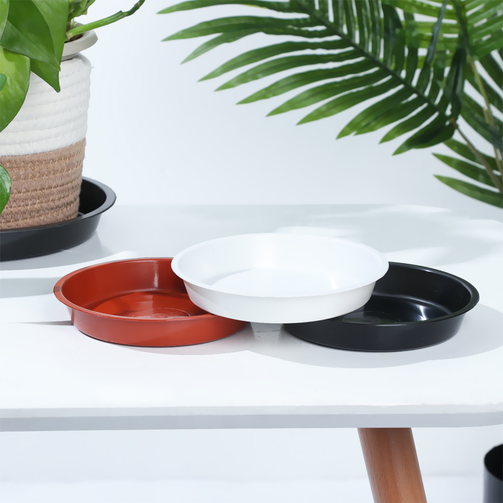 Drip Tray Saucer - صواني نباتية مستديرة الشكل ، صواني