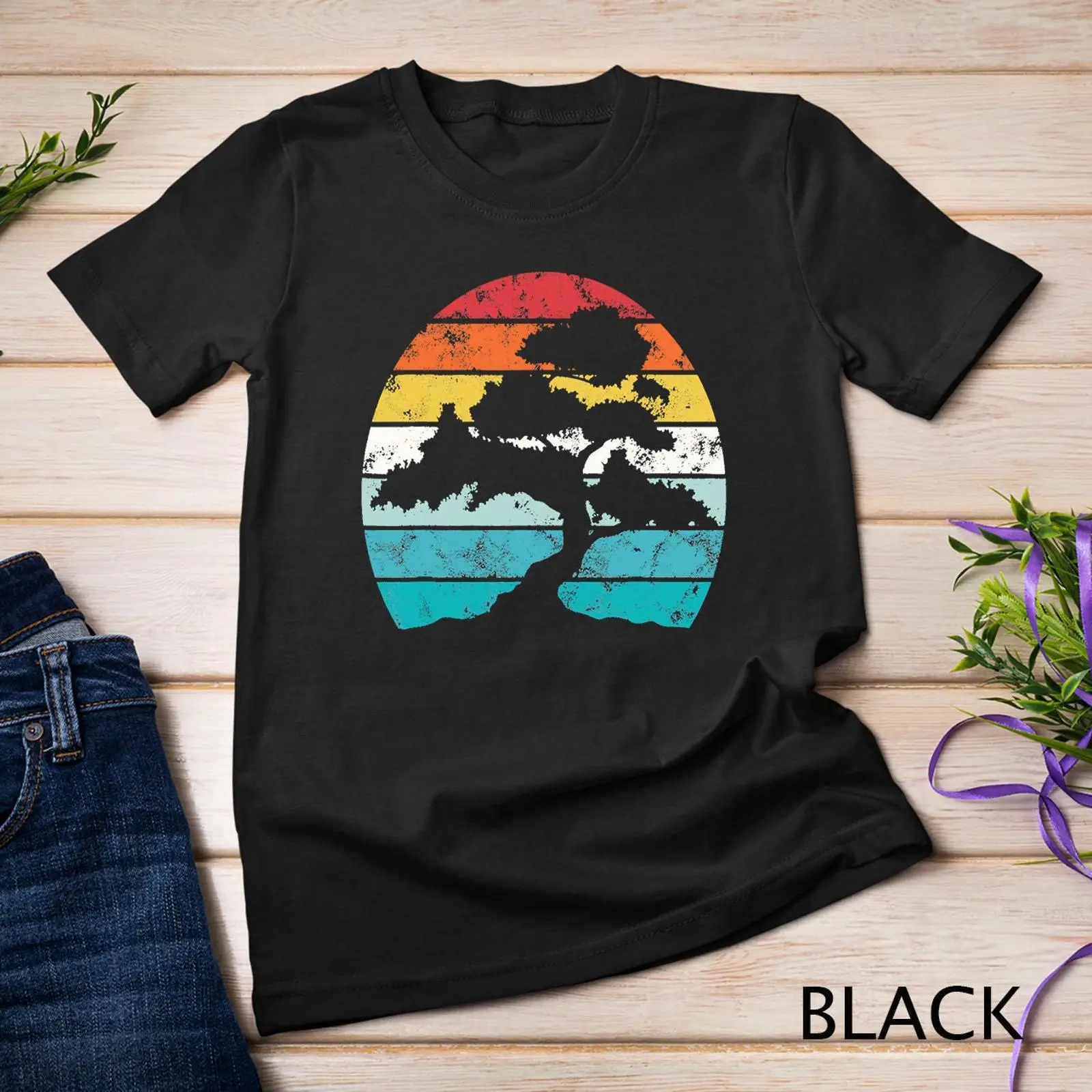 Bonsai Garden Art - تي شيرت عتيق بتصميم شجرة بونساي،
