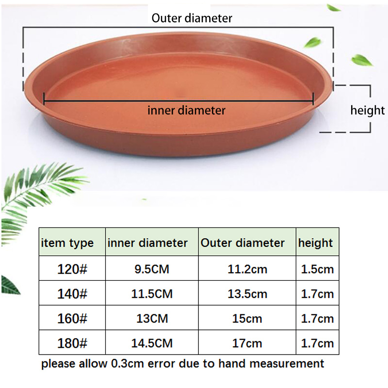10 قطعة أصيص زهور بلاستيكي صين - مراجعة Drip Tray Saucer وسعره