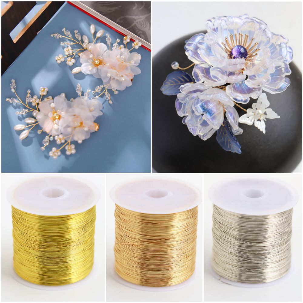 100 متر/لفة مطلية بالذهب اللون - مراجعة Copper Wire Roll وسعره