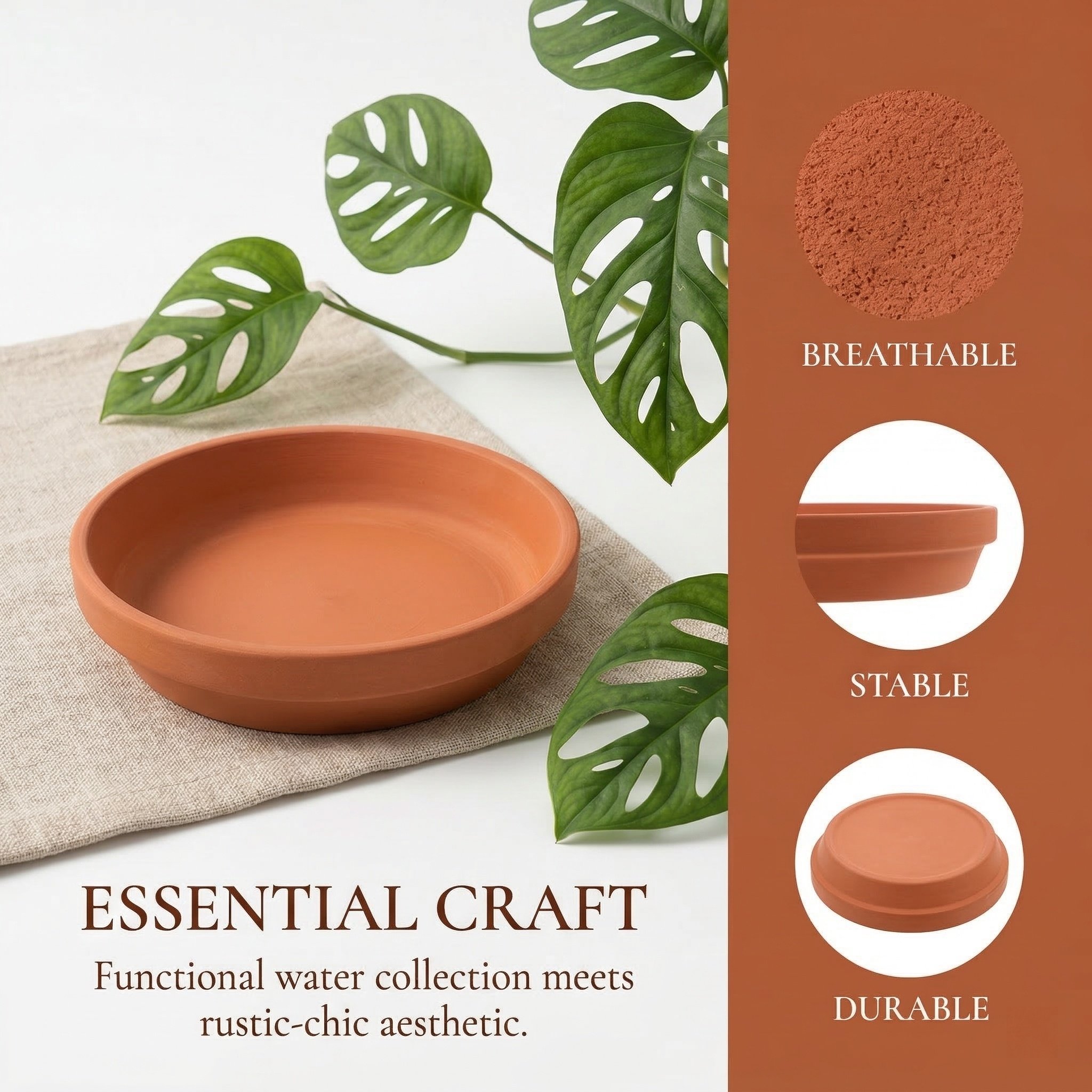 12 قطعة من أطباق أوعية النباتا - مراجعة Drip Tray Saucer وسعره
