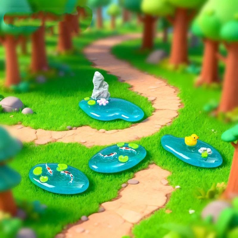زينة صغيرة من الراتنج للحدائق  - مراجعة Bonsai Garden With Koi Pond وسعره