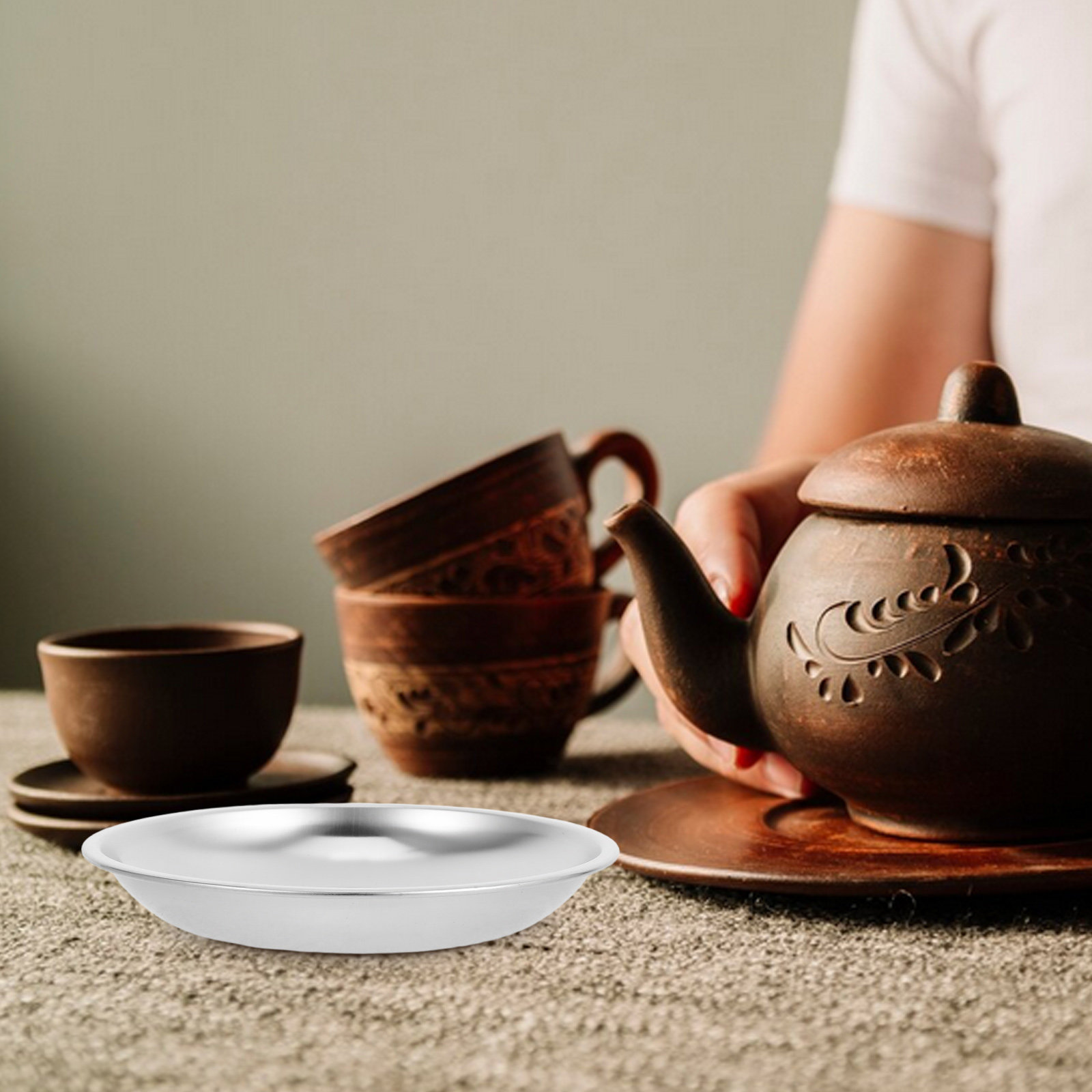 صحن أكياس الشاي من الفولاذ الم - مراجعة Drip Tray Saucer وسعره
